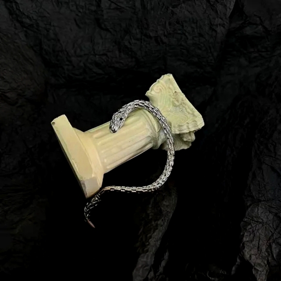 Snake Earhook Gothic Earring - Picture 3 of 7